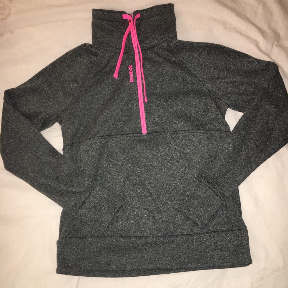Grey and pink active sweatshirt